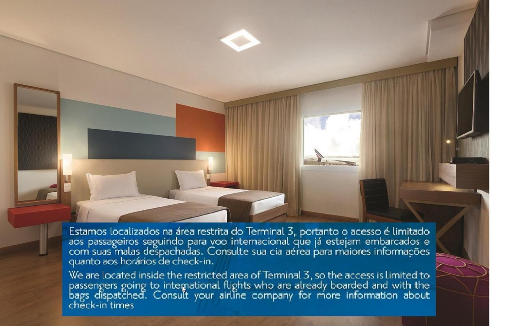 Tryp By Wyndham Sao Paulo Airport - Hotel De Transito Terminal 3 -Lado Ar - Area Restrita A Passageiros Ja Embarcados - Piso 1 Guarulhos Kültér fotó