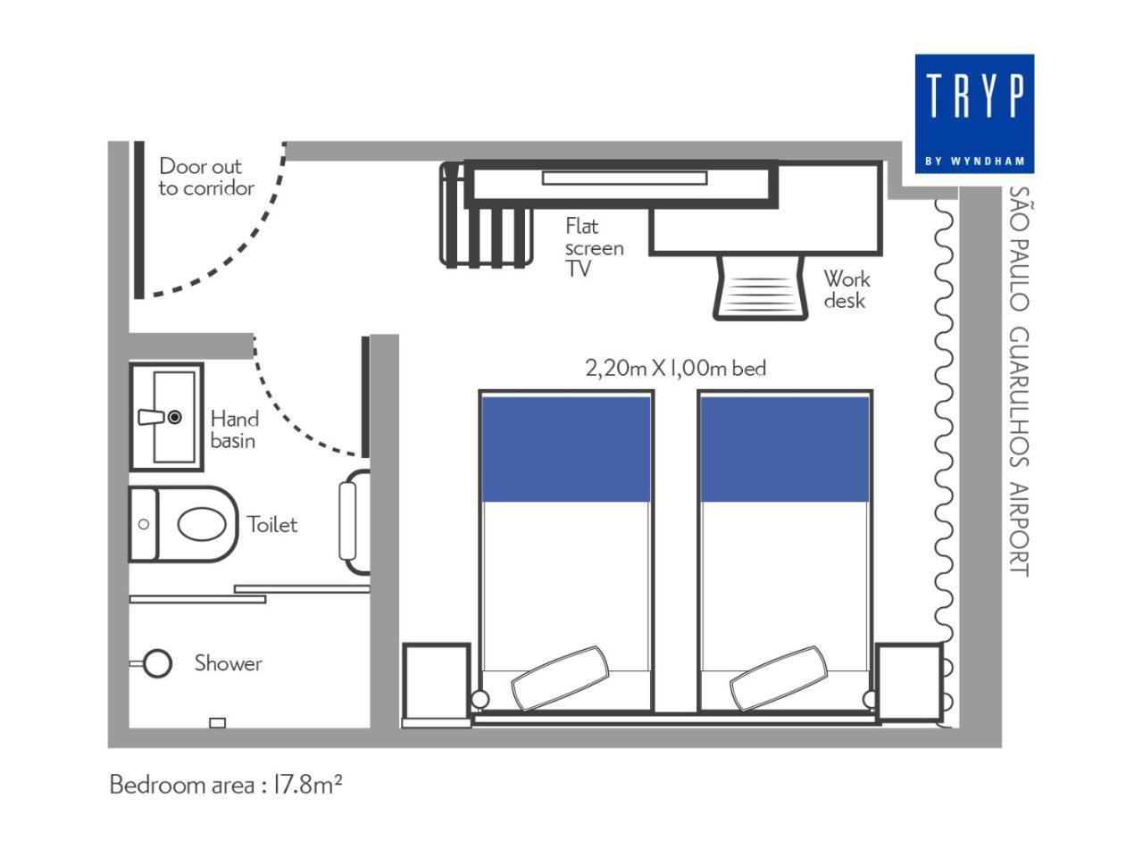 Tryp By Wyndham Sao Paulo Airport - Hotel De Transito Terminal 3 -Lado Ar - Area Restrita A Passageiros Ja Embarcados - Piso 1 Guarulhos Kültér fotó